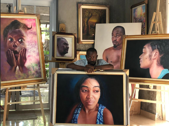 Jamesy Guillaume: un excellent artiste peintre portraitiste !